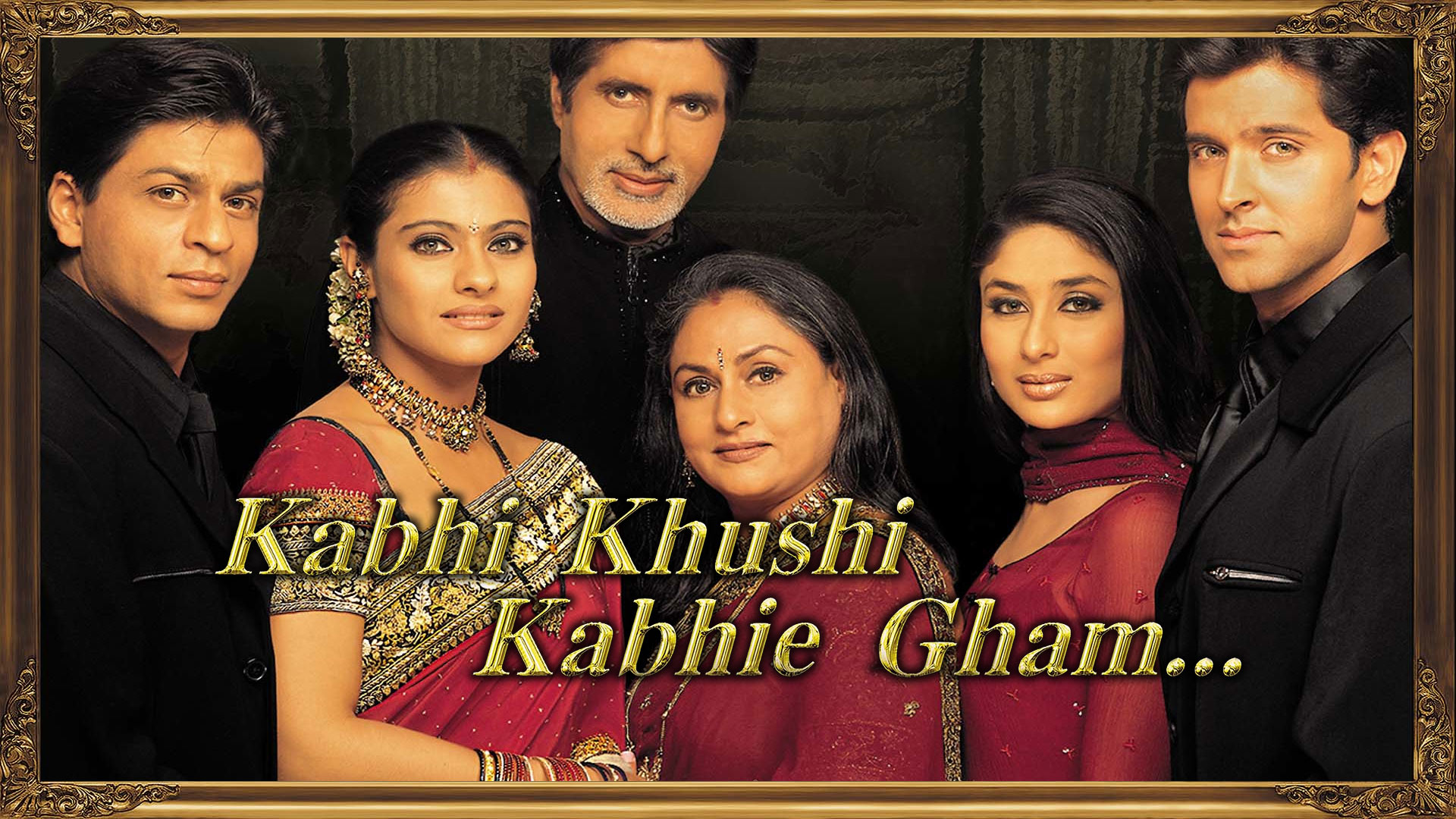 India Bollywood Kabhi Khushi Kabhie Gham lobby cards Amitabh with cover  18''x25'' (8), image size:1920x1080